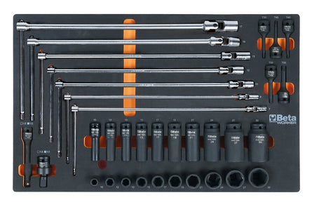 Betaworker Mobile Drawer Unit With Seven Drawers And 262-Piece Tool Assortment - BW 2400S 7/AUTO