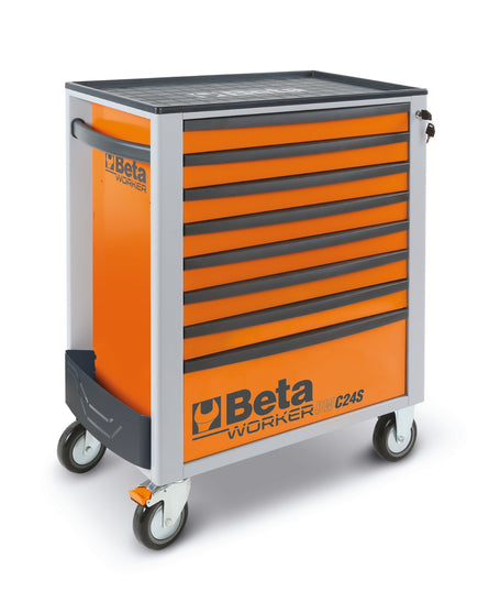 Betaworker Mobile Roller Cabinet With 8 Drawers And 398 Tools - BW 2400S 8/E-L