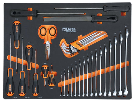Betaworker 196-Piece Eva Tool Tray Assortment For C45Pro 2.0 - BW 5945VU-C45PRO 2.0