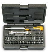 Betaworker 60-Piece 1/4" Hex Bit Set With Magnetic Bit Holder And Pocket-Size Case - BW 861/C61