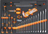 Betaworker Mobile Roller Cabinet With 6 Drawers And 196-Piece Tool Set - BW C04BOX-A VU