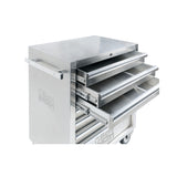Betainox Stainless Steel Mobile Roller Cabinet With Seven Drawers And Non-Marking Wheels - C04TSS-7 - C04TSS/7