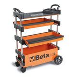Beta Folding Tool Trolley With 2 Drawers And Lower Compartment - C27S - C27S - C27S-O
