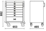 Beta C45PRO 2.0 C5 & C7 — Mobile Roller Cabinets (5-Drawer & 7-Drawer)