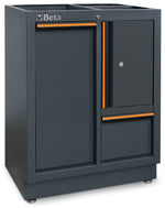 Beta C45 Pro 2.0 Gray storage cabinet with orange accents and 'Beta' branding on a white background