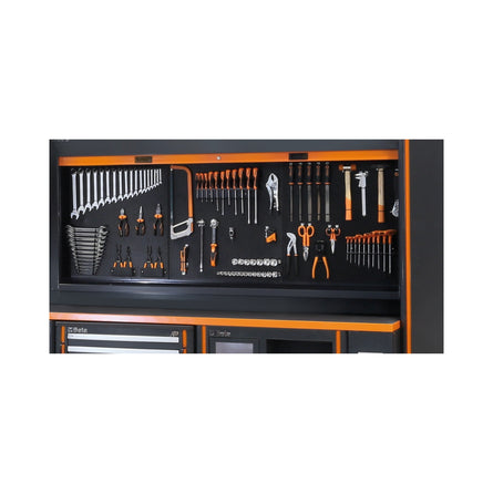Betarsc55 Tool Wall System With Lockable Aluminium Shutter For 2 Power Sockets - C55PSE - C55PSE-O