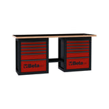 Beta Endurance Workbench With 2 Cabinets And 12 Drawers - C59B - C59B - C59B-O