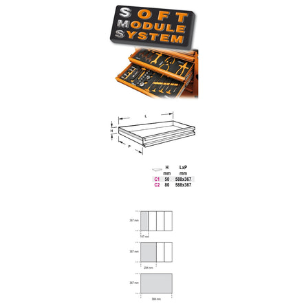 Beta Soft Thermoformed Tray M40 Empty - M40 - MV40