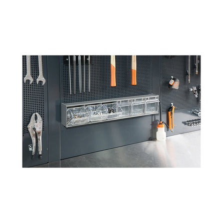 Beta Wall-Mounted Smallwares Holder With 6 Tote Trays - C55PFA-0,8 - PM/6C