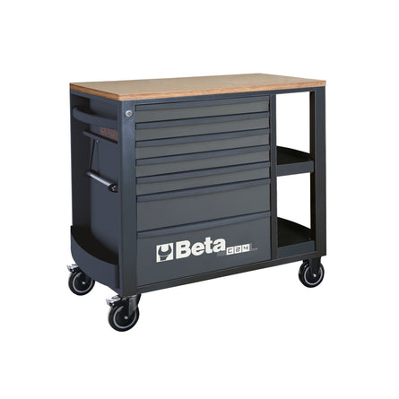 Beta Mobile Roller Cab With 7 Drawers And Side Shelves - RSC24L/7 - RSC24L/7-O