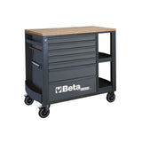 Beta Mobile Roller Cabinet With 7 Drawers And Side Shelves - RSC24L/7 - RSC24L/7-A