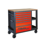Beta Mobile Roller Cabinet With 7 Drawers And Side Shelves - RSC24L/7 - RSC24L/7-A