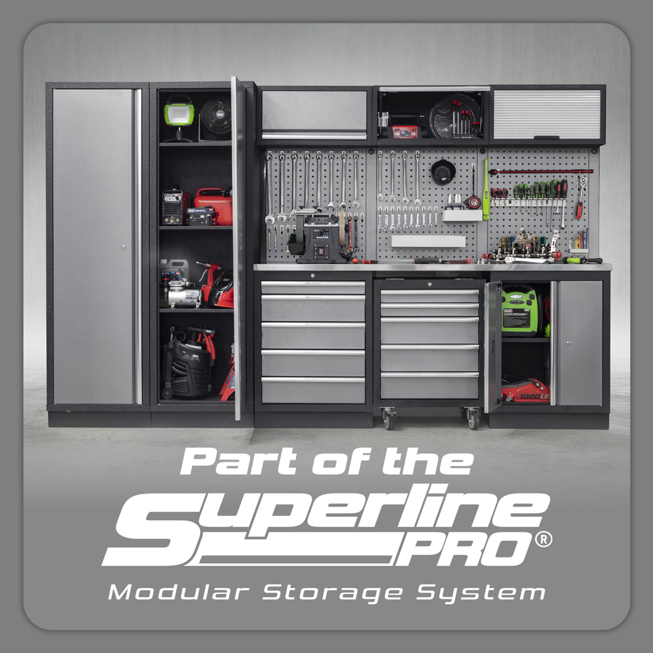 Superline PRO® 3.24m Modular Storage System with Choice of Worktop