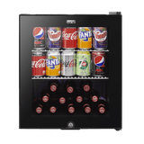 Baridi 50L Table Top Beer & Drinks Mini Fridge 3 - 10°C, Light, Black & Glass - DH12 - DH12 - Sealey Tools UK - Workshop Tool Storage