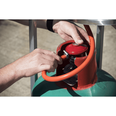 Dellonda 13kW Stainless Steel Commercial Gas Outdoor Garden Patio Heater, Wheels - DG2 - DG2 - Sealey Tools UK - Workshop Tool Storage