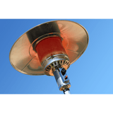 Dellonda 13kW Stainless Steel Commercial Gas Outdoor Garden Patio Heater, Wheels - DG2 - DG2 - Sealey Tools UK - Workshop Tool Storage