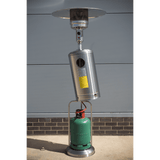 Dellonda 13kW Stainless Steel Commercial Gas Outdoor Garden Patio Heater, Wheels - DG2 - DG2 - Sealey Tools UK - Workshop Tool Storage