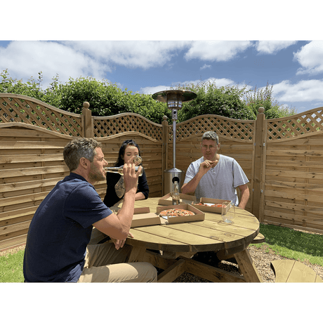 Dellonda 13kW Stainless Steel Commercial Gas Outdoor Garden Patio Heater, Wheels - DG2 - DG2 - Sealey Tools UK - Workshop Tool Storage