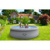 Dellonda 15ft 450cm Round Garden Kids Paddling Swimming Pool & Pump Grey Rattan - DL18 - DL18 - Sealey Tools UK - Workshop Tool Storage