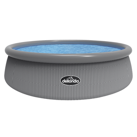 Dellonda 15ft 450cm Round Garden Kids Paddling Swimming Pool & Pump Grey Rattan - DL18 - DL18 - Sealey Tools UK - Workshop Tool Storage
