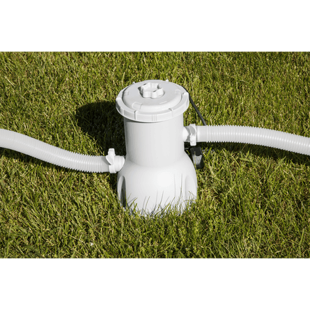 Dellonda 15ft 450cm Round Garden Kids Paddling Swimming Pool & Pump Grey Rattan - DL18 - DL18 - Sealey Tools UK - Workshop Tool Storage