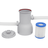 Dellonda 15ft 450cm Round Garden Kids Paddling Swimming Pool & Pump Grey Rattan - DL18 - DL18 - Sealey Tools UK - Workshop Tool Storage