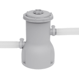 Dellonda 15ft 450cm Round Garden Kids Paddling Swimming Pool & Pump Grey Rattan - DL18 - DL18 - Sealey Tools UK - Workshop Tool Storage