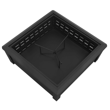 Dellonda 35" Square Outdoor Fire Pit, Black - DG43 - DG43 - Sealey Tools UK - Workshop Tool Storage