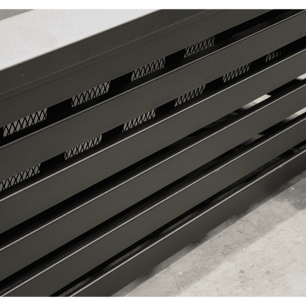 Dellonda 35" Square Outdoor Fire Pit, Black - DG43 - DG43 - Sealey Tools UK - Workshop Tool Storage