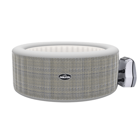 Dellonda 4 - 6 Person Inflatable Hot Tub Spa with Smart Pump - Rattan Effect - DL91 - DL91 - Sealey Tools UK - Workshop Tool Storage