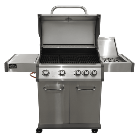 Dellonda 4+1 Burner Deluxe Gas BBQ Grill, Stainless Steel, Side Burner, Ignition - DG17 - DG17 - Sealey Tools UK - Workshop Tool Storage