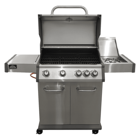 Dellonda 4+1 Burner Deluxe Gas BBQ Grill, Stainless Steel, Side Burner, Ignition - DG17 - DG17 - Sealey Tools UK - Workshop Tool Storage