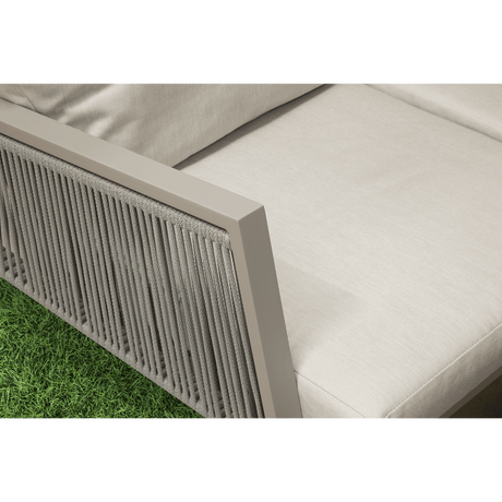 Dellonda Fusion 4 Piece Outdoor Garden Corner Sofa & Coffee Table Set, Aluminium - DG57 - DG57 - Sealey Tools UK - Workshop Tool Storage