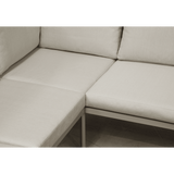 Dellonda Fusion 4 Piece Outdoor Garden Corner Sofa & Coffee Table Set, Aluminium - DG57 - DG57 - Sealey Tools UK - Workshop Tool Storage