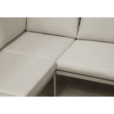 Dellonda Fusion 4 Piece Outdoor Garden Corner Sofa & Coffee Table Set, Aluminium - DG57 - DG57 - Sealey Tools UK - Workshop Tool Storage