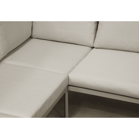 Dellonda Fusion 4 Piece Outdoor Garden Corner Sofa & Coffee Table Set, Aluminium - DG57 - DG57 - Sealey Tools UK - Workshop Tool Storage