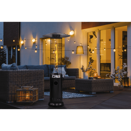 Dellonda Gas Patio Heater 13kW for Commercial & Domestic Use, Black - DG124 - DG124 - Sealey Tools UK - Workshop Tool Storage