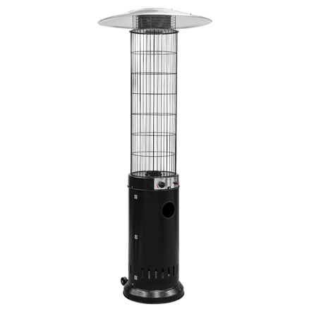 Dellonda Gas Patio Heater 13kW for Commercial & Domestic Use, Black - DG124 - DG124 - Sealey Tools UK - Workshop Tool Storage