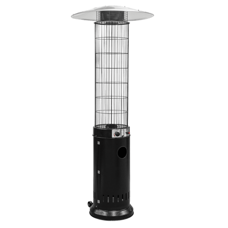 Dellonda Gas Patio Heater 13kW for Commercial & Domestic Use, Black - DG124 - DG124 - Sealey Tools UK - Workshop Tool Storage