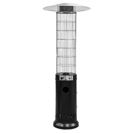 Dellonda Gas Patio Heater 13kW for Commercial & Domestic Use, Black - DG124 - DG124 - Sealey Tools UK - Workshop Tool Storage
