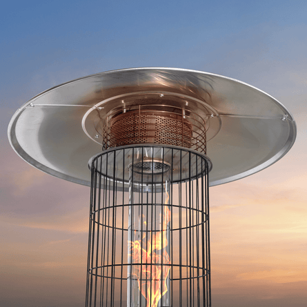 Dellonda Gas Patio Heater 13kW for Commercial & Domestic Use, Black - DG124 - DG124 - Sealey Tools UK - Workshop Tool Storage