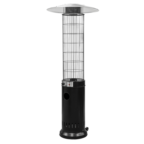 Dellonda Gas Patio Heater 13kW for Commercial & Domestic Use, Black - DG124 - DG124 - Sealey Tools UK - Workshop Tool Storage