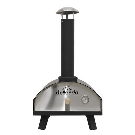 Dellonda Portable Wood - Fired 14" Pizza Oven and Smoking Oven, Black/Stainless Steel - DG10 - DG10 - Sealey Tools UK - Workshop Tool Storage