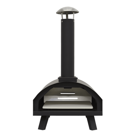 Dellonda Portable Wood - Fired 14" Pizza Oven and Smoking Oven, Black/Stainless Steel - DG10 - DG10 - Sealey Tools UK - Workshop Tool Storage