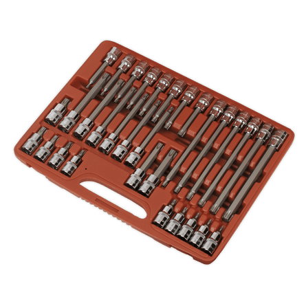 Premier AK2194 32pc 1/2"Sq Drive TRX - Star* Socket Bit Set - AK2194 - Sealey Tools UK - Workshop Tool Storage