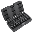 Premier AK5600 8pc 1/2"Sq Drive Hex Impact Socket Bit Set - Imperial - AK5600 - Sealey Tools UK - Workshop Tool Storage