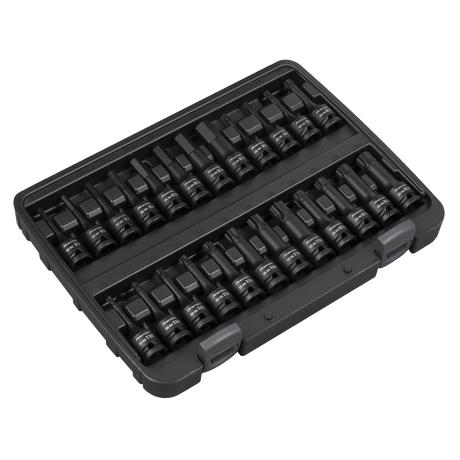 Premier AK56000 24pc 1/2"Sq Drive Hex/TRX - Star*/Spline Impact Socket Bit Set - AK56000 - Sealey Tools UK - Workshop Tool Storage