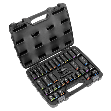 Premier AK5633M 36pc 3/8"Sq Drive Impact Socket Set - AK5633M - Sealey Tools UK - Workshop Tool Storage