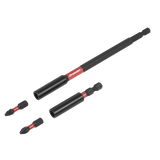Premier AK8276 4pc Impact Grade Power Tool Bit Holder Set - AK8276 - Sealey Tools UK - Workshop Tool Storage