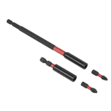 Premier AK8276 4pc Impact Grade Power Tool Bit Holder Set - AK8276 - Sealey Tools UK - Workshop Tool Storage